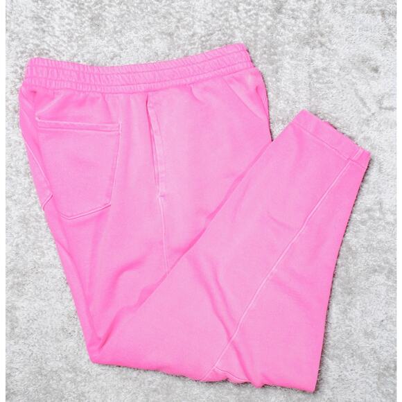 Gap Standout Neon Pink Barrel Leg Pull On Sweatpants Womens Size M - Picture 1 of 15
